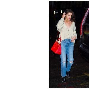 Levi’s 501 UO Recycled High Rise Uneven Step Fray Hem Jean 34 Selena Gomez